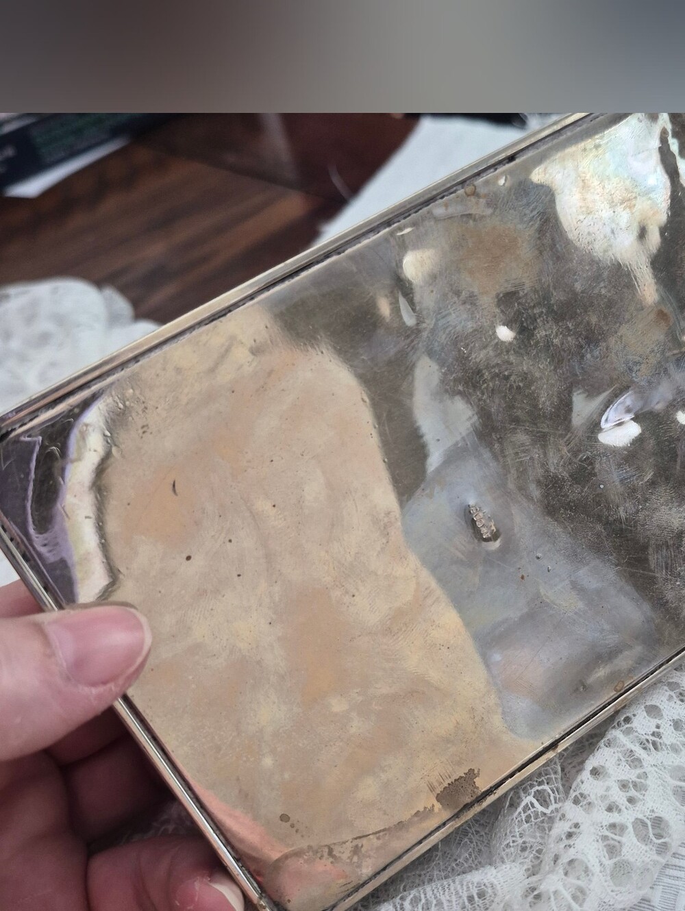 Vintage Silver And Mother Of Pearl/Abalone Box - Picture 7 of 11